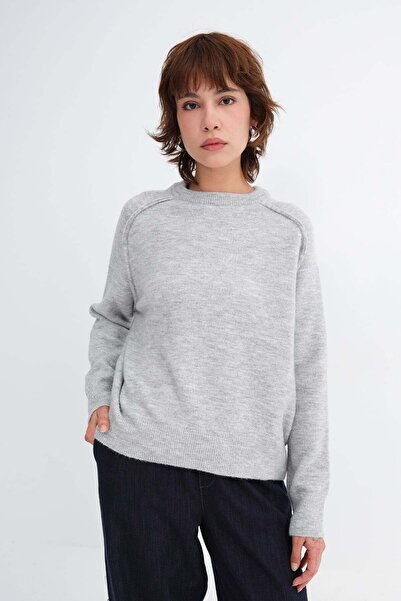 Addax Crew Neck Knitwear Sweater K3484