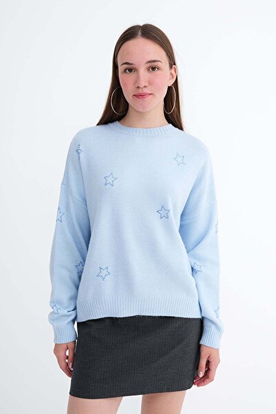 Addax Star Stone Knitwear Sweater K3504