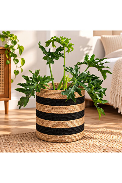 Taimi Woven Rope Plant Basket for Indoor & Outdoor Plants – Decorative Flower...