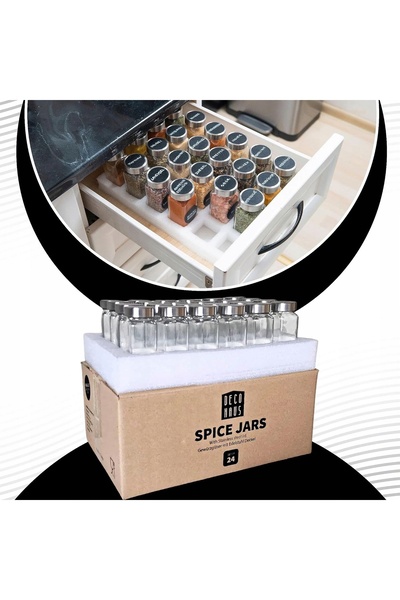 NO BRAND SET DE RECIPiente PENTRU MIRIȚE 12 BUCĂȚI RECIPiente + ETICHETE + AC...