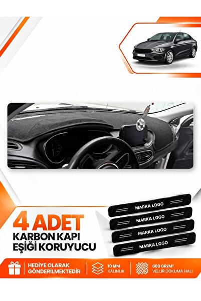 e-biz Fi̇at Egea Sedan (2019-2026) Compatible Torpedo Protection Case Carpet ...
