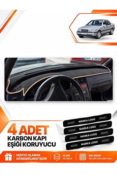e-biz Mercedes W202 C-Class (1993-2000) Compatible Front Cover Glove Box Prot...