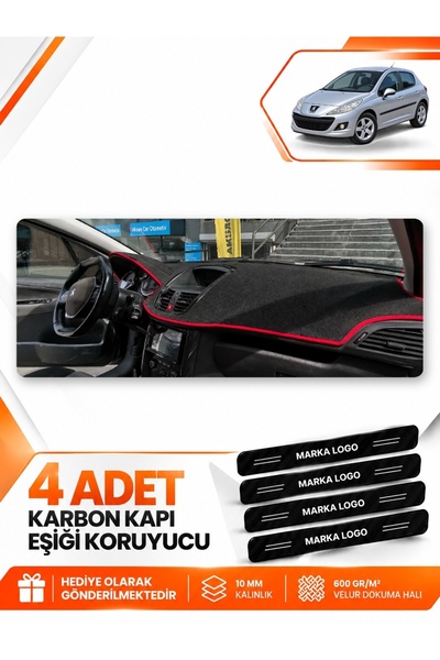 e-biz Peugeot 207 (2007-2012) Compatible Front Torpedo Protection Case Carpet...