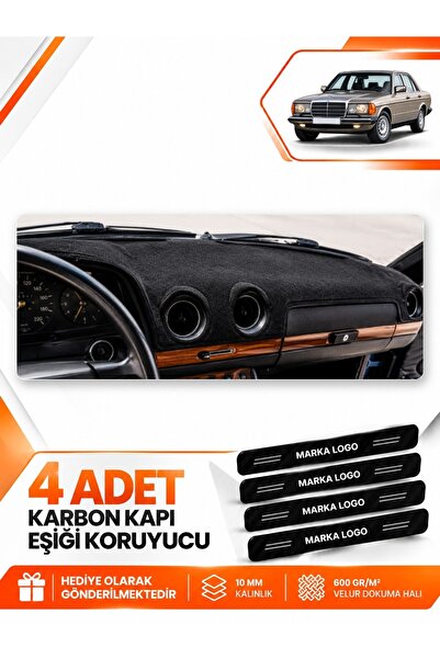 e-biz Mercedes W123 (1976-1985) Compatible Front Chest Glove Box Protection C...