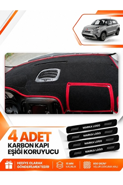 e-biz Fiat 500L (2013-2017) Compatible Front Glove Box Protection Protector C...