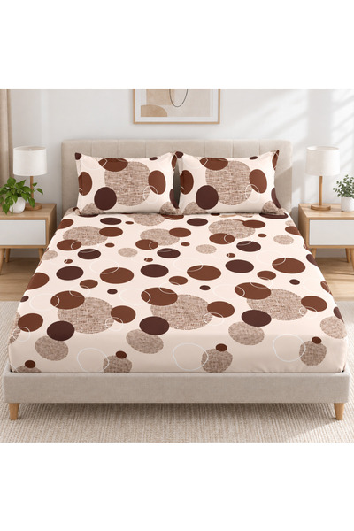 celhome Husa de pat finet cu elastic, 3 piese, 180x200 cm, 2 fete de perna