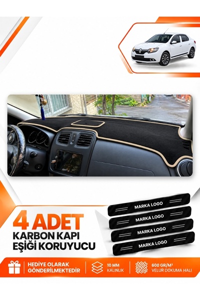 e-biz Renault Symbol Top Covered (2013-2021) Compatible Front Cover Glove Box...