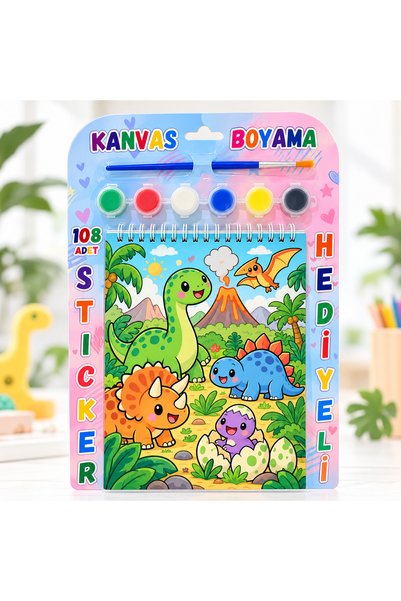 Defter Boyama Seti - 108 Parça Sticker Hediyeli