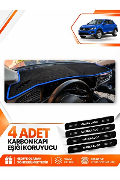 e-biz Volkswagen T-Roc (2017-2023) Compatible Front Dashboard Protection Mat ...