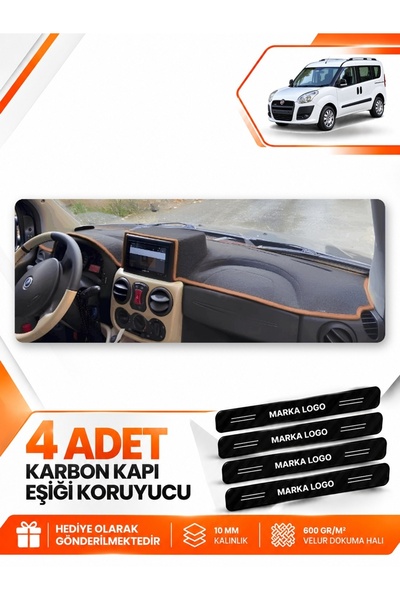 e-biz Fiat Doblo Airbagged Large Screen (2007-2015) Compatible Torpedo Protec...