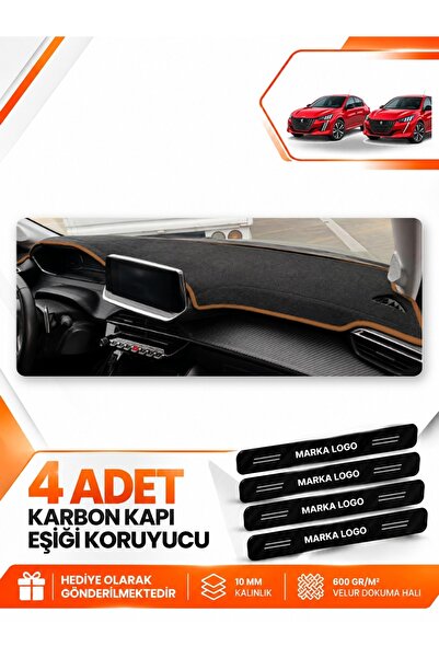 e-biz Peugeot 208 (2020-2024) Compatible Front Dashboard Protection Cover Car...