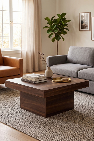 Skandi homeworks Matera Kare Orta Sehpa – Modern ve Minimal Salon Orta Sehpası