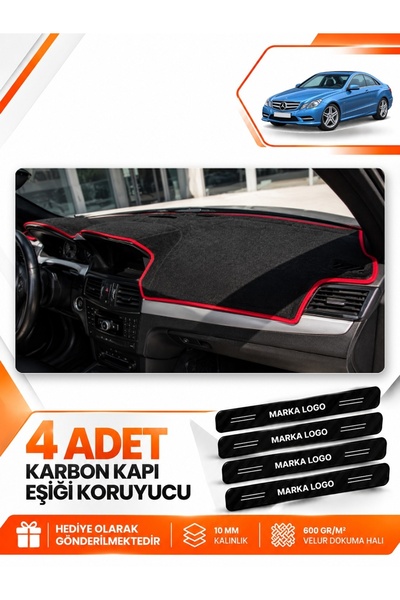 e-biz Mercedes C207 (2009-2017) Compatible Front Torpedo Protection Carpet Co...