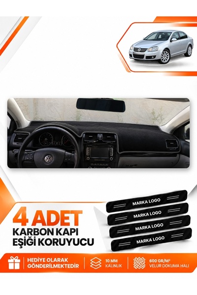 e-biz Volkswagen Jetta (2007-2011) Compatible Dashboard Protection Protective...