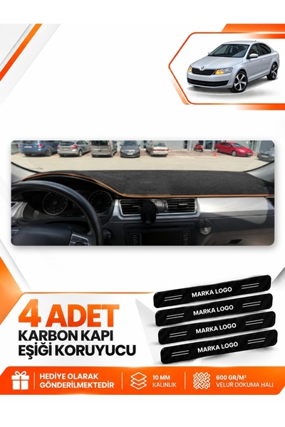 e-biz Skoda Rapid (2013-2017) Compatible Front Glove Box Protection Cover Car...