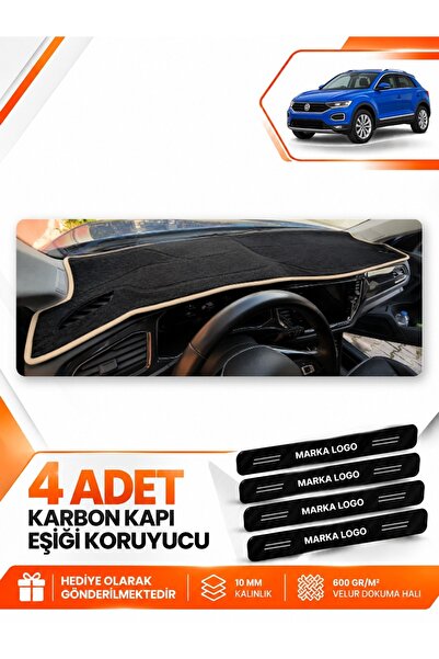 e-biz Volkswagen T-Roc (2017-2023) Compatible Front Cover Dashboard Protectio...