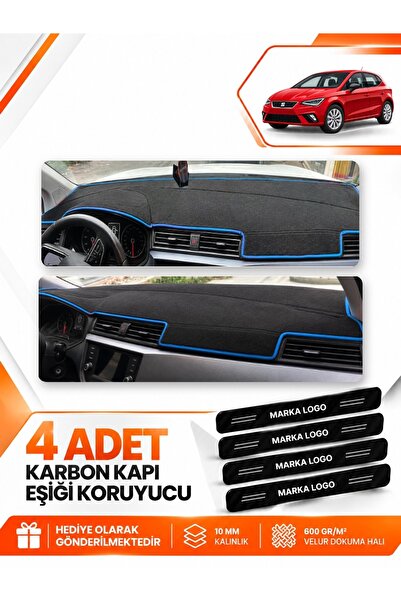 e-biz Seat Ibiza (2017-2021) Compatible Front Glove Box Protection Cover Carp...