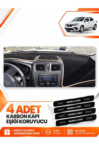 e-biz Renault Symbol Long Type.2 (2013-2021) Compatible Front Cover Glove Box...