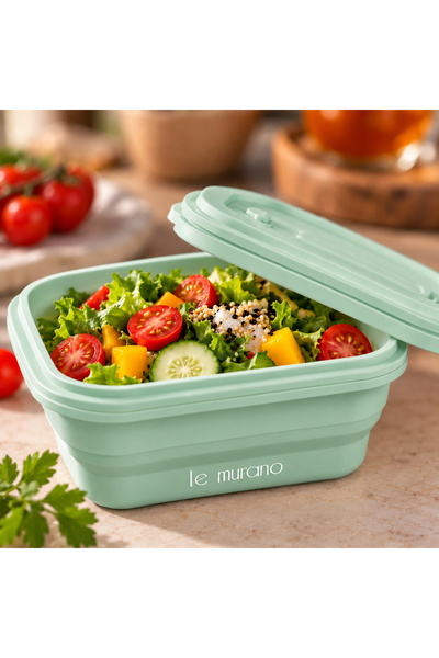 Le murano 500 ml 100% Platinum Silicone Round Storage Container, Transparent ...