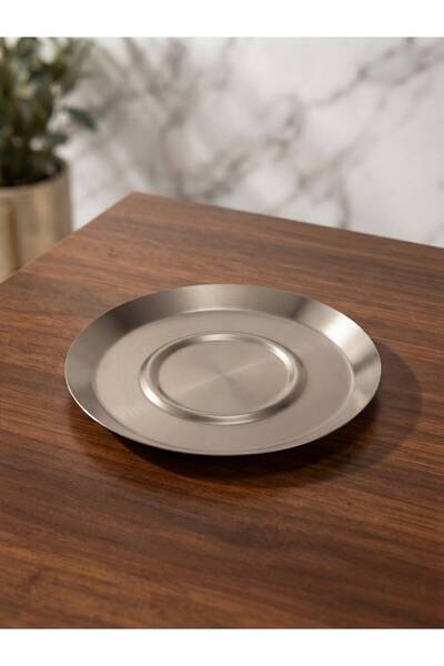 Dame Marie 6-Piece Luxury Stainless Steel Silver Color Tea Plate