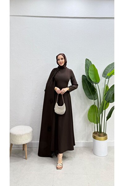 moda zeynaa Gül Elbise Kuyruklu