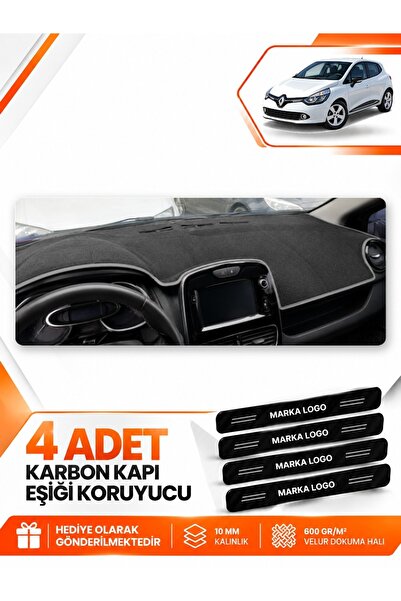 e-biz Renault Clio 4 (2012-2019) Compatible Front Chest Glove Box Protection ...