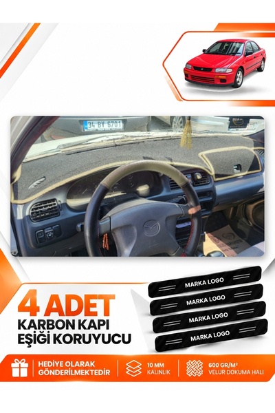 e-biz Mazda 323 Fami̇li̇a Covered (1994-1998) Compatible Front Cover Glove Bo...