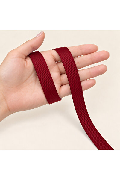 Renk İthalat Grogren Ribbon Burgundy 2 cm 91 Meters Decoration Packaging Hobb...