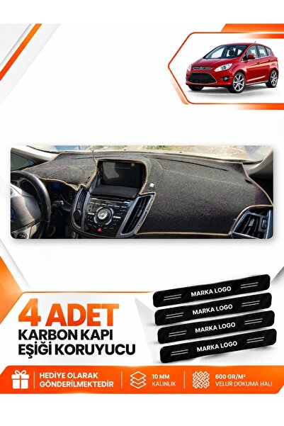 e-biz Ford C-Max (2010-2014) Double Screen Compatible Front Cover Dashboard P...