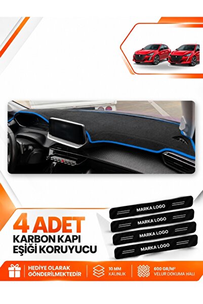 e-biz Peugeot 208 (2020-2024) Compatible Front Torpedo Protection Case Carpet...