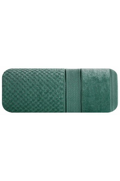 Eurofirany Prosop de baie cu textura in sah in relief JESSI 90 x 150 cm verde...