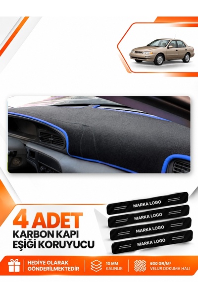 e-biz Kia Sephia (1995-1998) Compatible Front Torpedo Protection Cover Carpet...