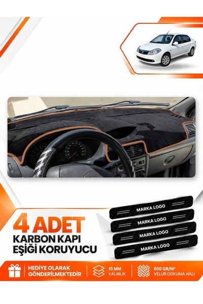 e-biz Renault Symbol Airbagged (2008-2011) Compatible Torpedo Protection Cove...