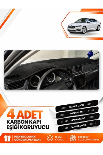 e-biz Skoda Super-B (2015-2021) Compatible Dashboard Protection Protective Co...