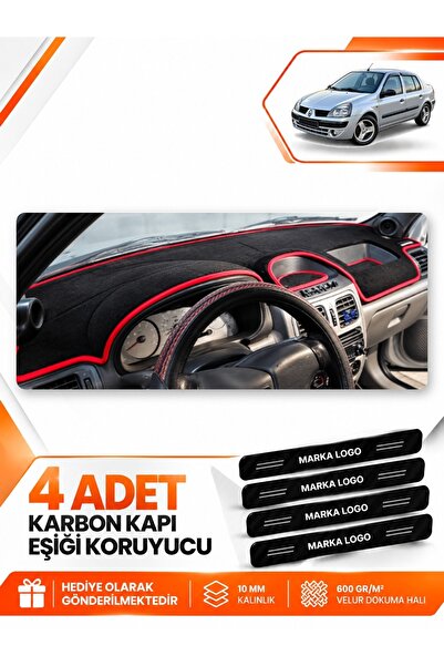 e-biz Renault Cli̇o Symbol Ali̇ze (2002-2008) Compatible Front Torpedo Protec...