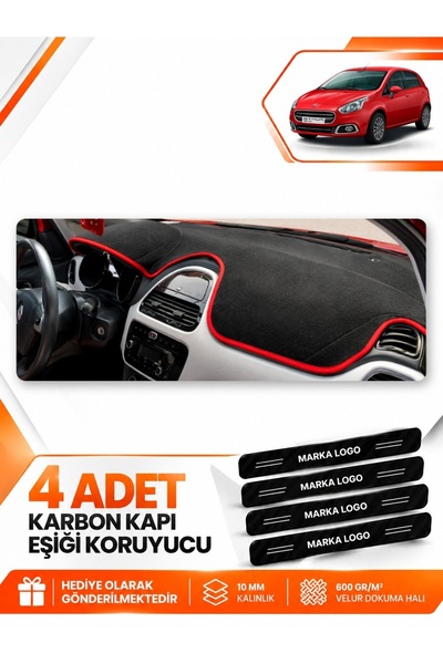 e-biz Fiat Punto Evo (2015-2021) Compatible Front Dashboard Protection Cover ...