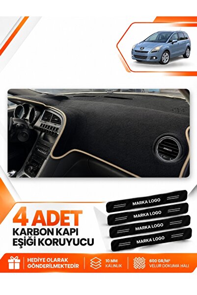 e-biz Peugeot 5008 Screenless (2010-2014) Compatible Front Cover Dashboard Pr...