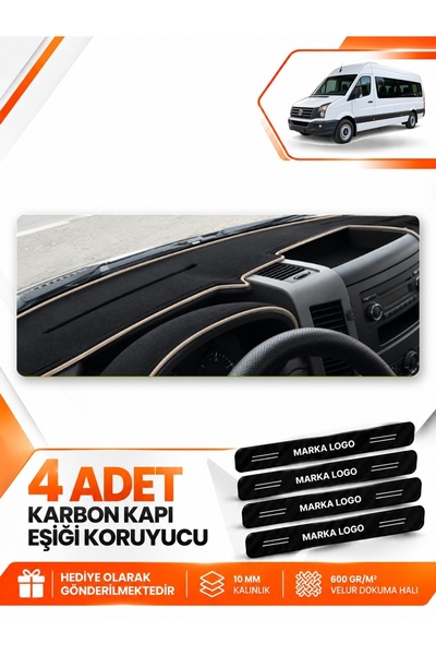 e-biz Volkswagen Crafter (2006-2014) Compatible Front Cover Dashboard Protect...