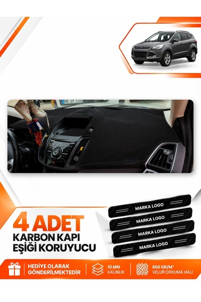 e-biz Ford Kuga (2013-2015) Compatible Dashboard Protection Protective Cover ...