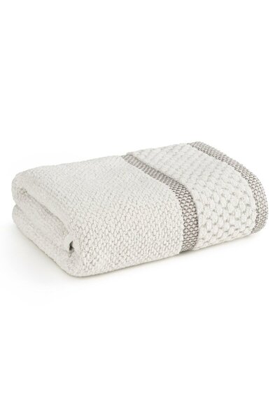 Eurofirany Prosop de baie, Misty, crem, 70x140 cm, 500 g/m2, frotir, bordura ...