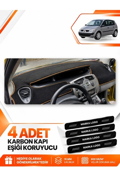 e-biz Renault Scenic 2 (2003-2009) Compatible Front Torpedo Protection Cover ...