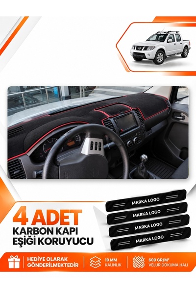 e-biz Nissan Navara (2005-2015) Compatible Front Glove Box Protection Mat Cov...