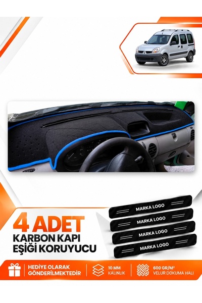 e-biz Renault Kangoo 2 Without Airbag (2004-2008) Compatible Front Torpedo Pr...