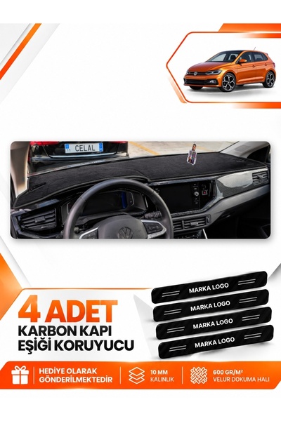 e-biz Volkswagen Polo (2022-2025) Compatible Dashboard Protection Protective ...