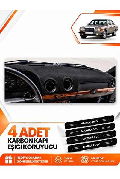 e-biz Mercedes W123 (1976-1985) Compatible Front Torpedo Protection Carpet Co...