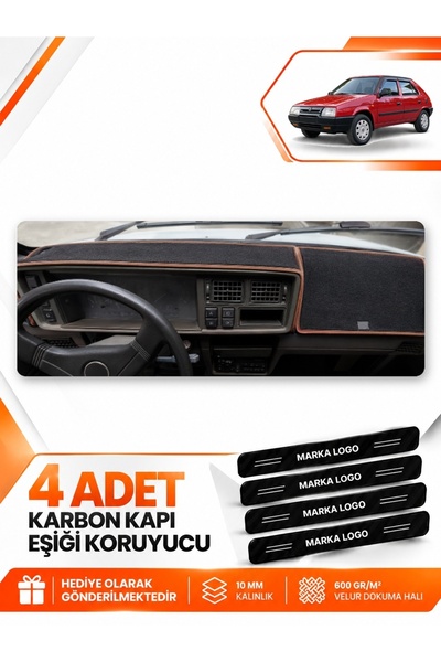 e-biz Skoda Favori̇t (1987-1995) Compatible Front Torpedo Protection Case Car...