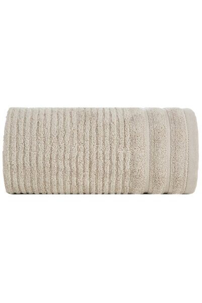 Eurofirany Prosop de baie SAMMY Zero Twist cu dungi bej 70x140 cm, din bumbac...