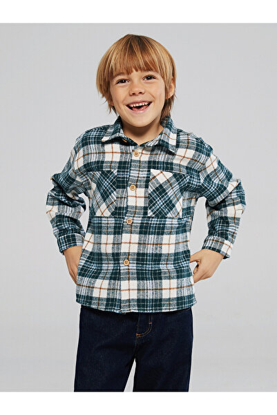 LC Waikiki Özmarka New Season Plaid Boy's Lumberjack Shirt