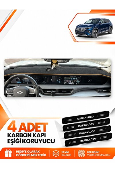 e-biz Togg T10X (2023-2026) Compatible Front Torpedo Protection Case Carpet C...