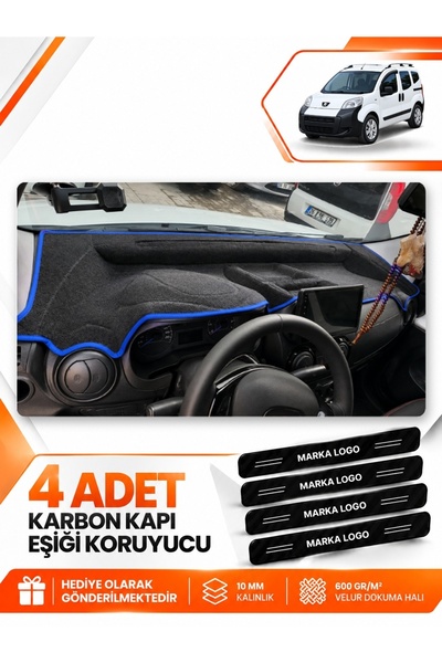 e-biz Peugeot Bi̇pper Fully Closed (2007-2020) Compatible Front Torpedo Prote...